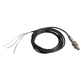 TES Electric Inductive Proximity Stainless Steel Barrel Sensor; 8mm; Embeddable; 12-48VDC; NO; PNP; 2m Potted Cable